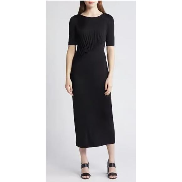 Hugo Boss Etalicy Midi Dress Size 4 New with Tags - Picture 1 of 7